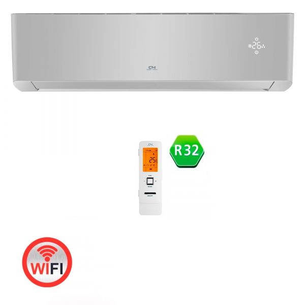 Внутрішній настінний блок Cooper&Hunter CH-S09FTXAL-SC(I) Wi-Fi SUPREME CONTINENTAL SILVER R32
