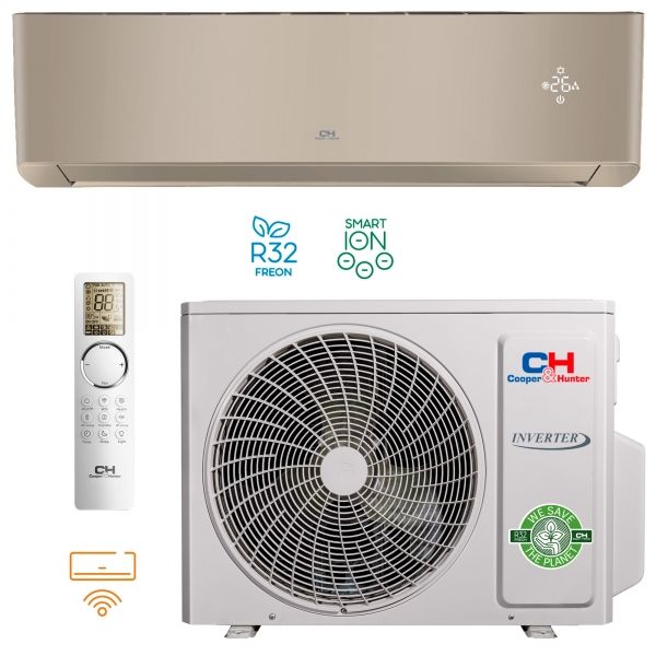 Кондиціонер Cooper&Hunter CH-S09FTXAL2-GD Wi-Fi (SUPREME CONTINENTAL Gold)