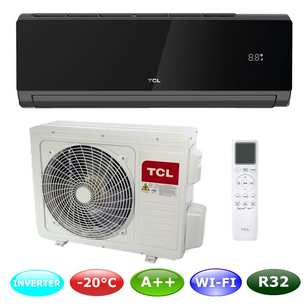 Кондиціонер TCL TAC-24CHSD/XA82IN Black Inverter R32 Wi-Fi